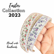 Load image into Gallery viewer, Spring floral wide headbands
