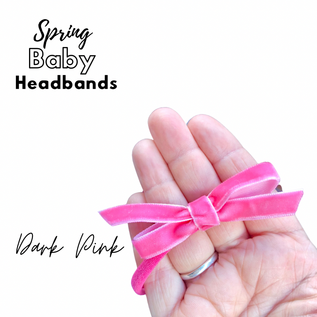 Spring baby headbands