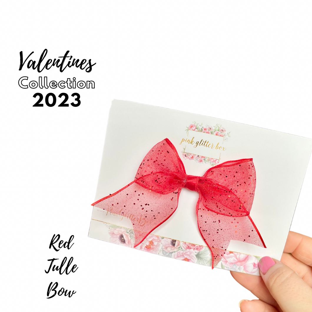 Valentine’s tulle sailor bow