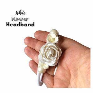 White Flower Headband