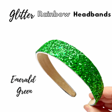 Load image into Gallery viewer, Summer Glitter Rainbow Headbands
