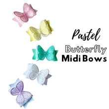Load image into Gallery viewer, Summer Pastel Butterfly Midi bows
