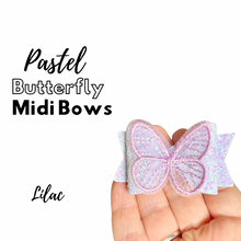Load image into Gallery viewer, Summer Pastel Butterfly Midi bows
